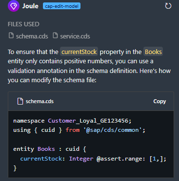 SAP Joule Response