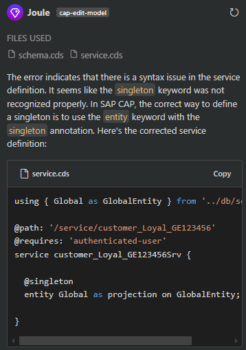 SAP Joule Response